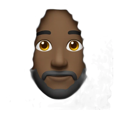 Homme noir avec des locks longues sticker