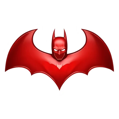 Batman logo in red sticker