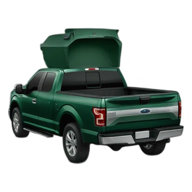 Dark green f150 sticker