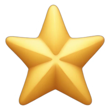 Upsidedown star long sticker