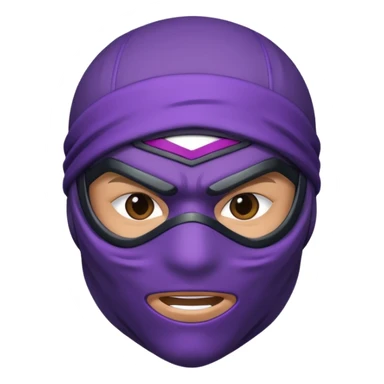 purple ninja sticker