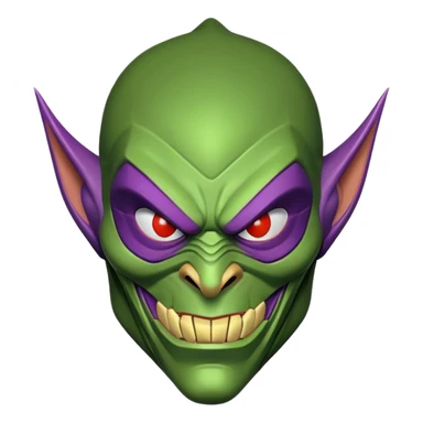 green goblin mask from spider-man  sticker