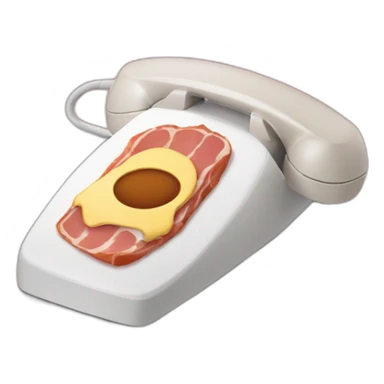 Téléphone sur du jambon sticker