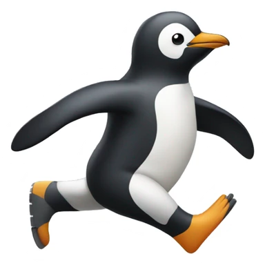 running penguin sticker