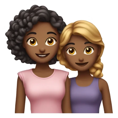 trio of friends girls sticker