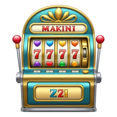 Slot machine sticker
