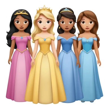 disney princesses sticker