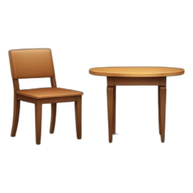 table and one chair sticker