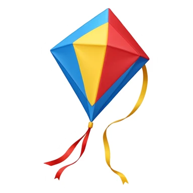 Kite 3D emoji sticker