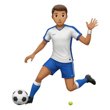 soccer player doing ball tricks sticker