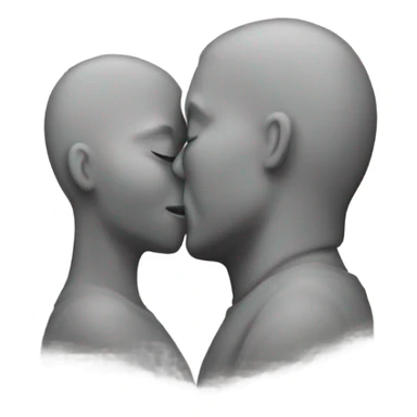 two white people kissing  sticker