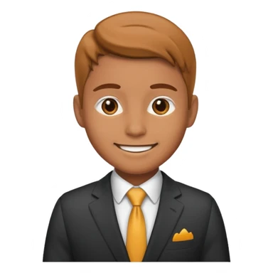 persona de traje trabajando sticker