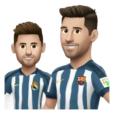 Messi and Ronaldo sticker