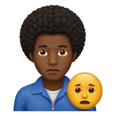 hombre afroamericano cansado   sticker