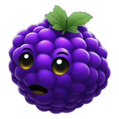 Purple BlackBerry in space sticker