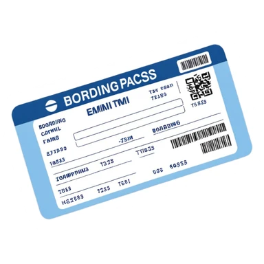 boarding pass sticker