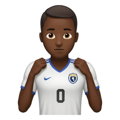black man futboll sticker