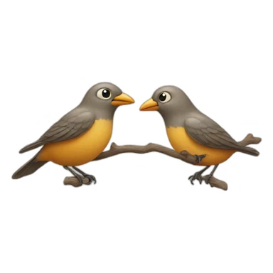 two birds with one stone sticker