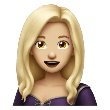 Blonde vampire sticker