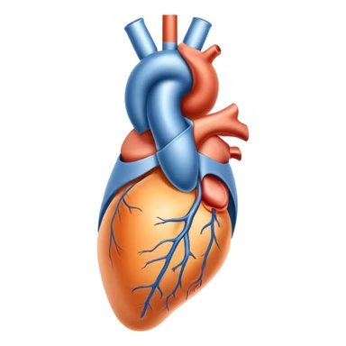 A symbolic male reproductive system, abstract medical illustration sticker