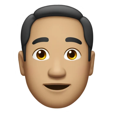 A middle-aged man of Southeast Asian descent with a chubby build, sporting black wavy hair. sticker