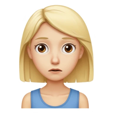 Skinny blonde being stupid sticker