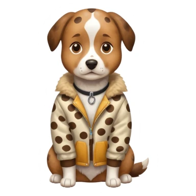 spotted jackets dog sticker