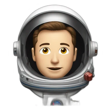 elon musk astronaut sticker