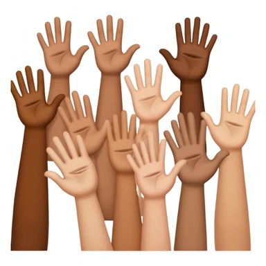 Hand Emojis of gang sings sticker