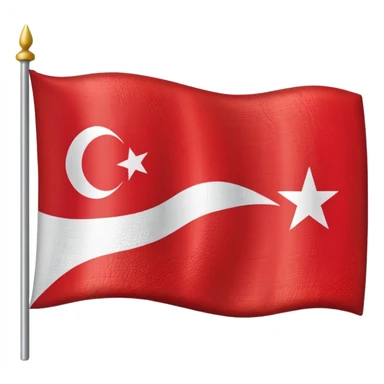 Emoji of half flag of philippines and turkey sticker