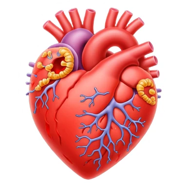 heart with bacteria sticker