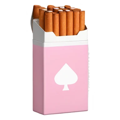 baby pink pack of cigarettes sticker