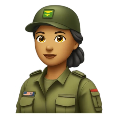 soldier girl brazil sticker