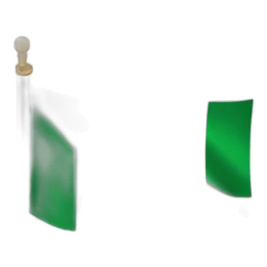 The flag of Andalusia with three horizontal stripes. The top and bottom stripe must be green, and the center stripe must be white. sticker