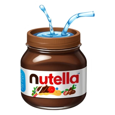 Nutella mit Wasser sticker