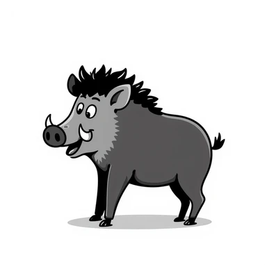 Wild boar sticker