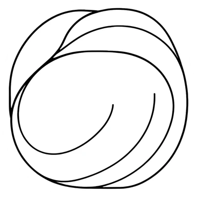 curvy stylish white X sticker