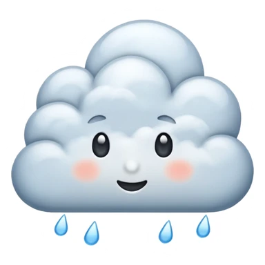 rainy clouds sticker