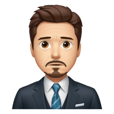 suprised tony stark sticker
