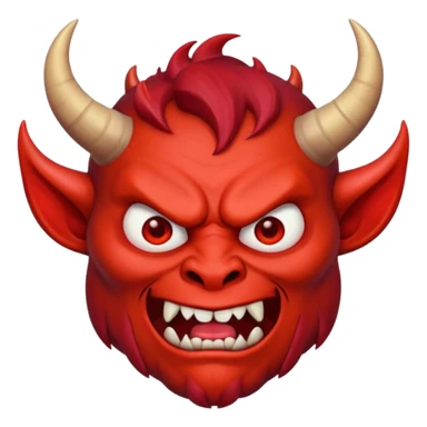 Devil with groan sticker