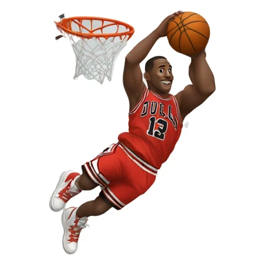 Jordan dunking GPUs sticker