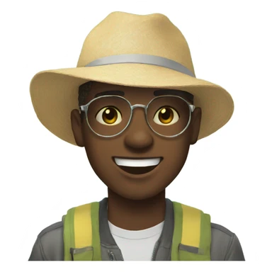 boys enjoying sunny day sticker