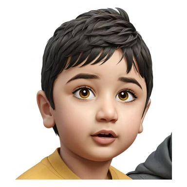 realistic portrait of young male sticker