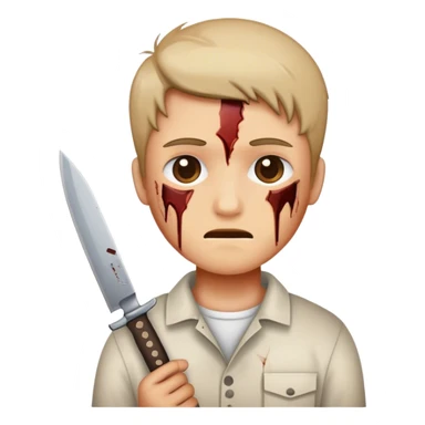 knife to the stomach sticker