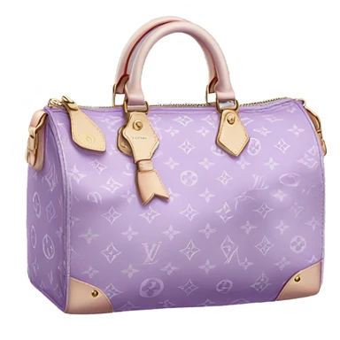 Light purple Louis Vuitton bag sticker