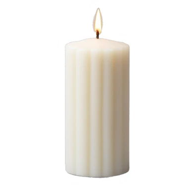 handmade tower candles white sticker