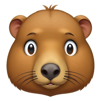 Capybara sad sticker