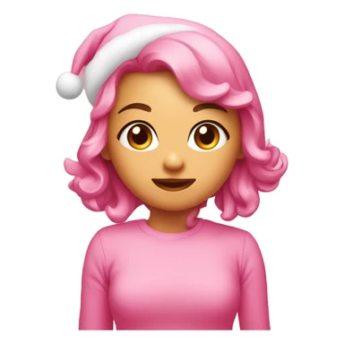 Christmas pink cute sticker