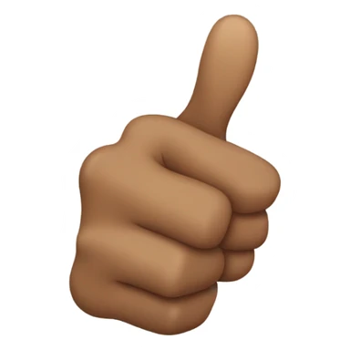 Hand with thumb up, darker skin sticker