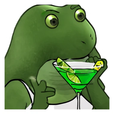 Mariah Carey drinking martini sticker